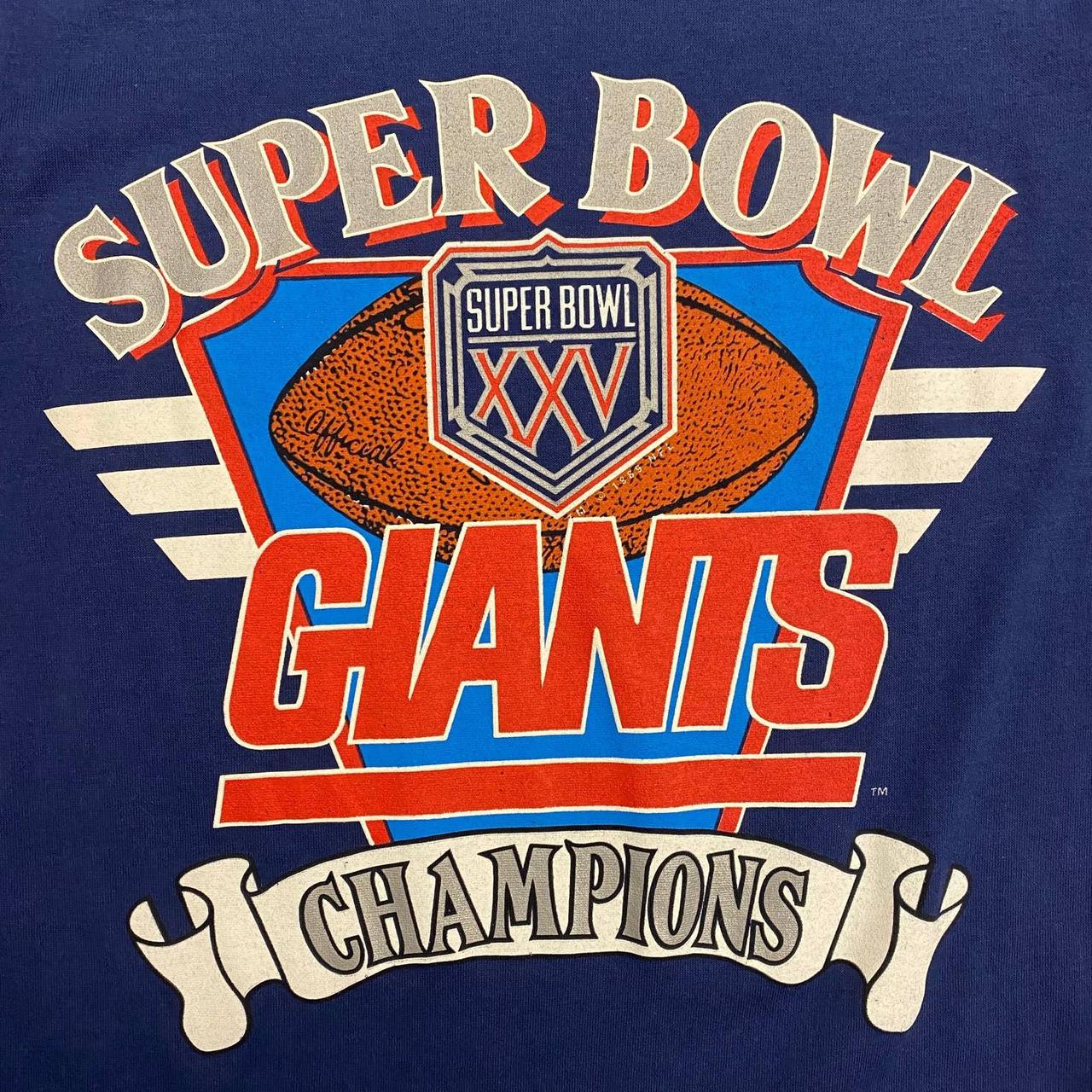 Vintage New York Giants Football 1991 Super Bowl T - Depop