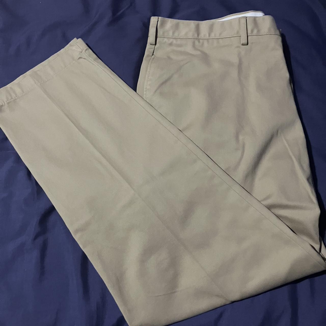 Lands End Biege/Cream Work Formal Chinos - very good... - Depop