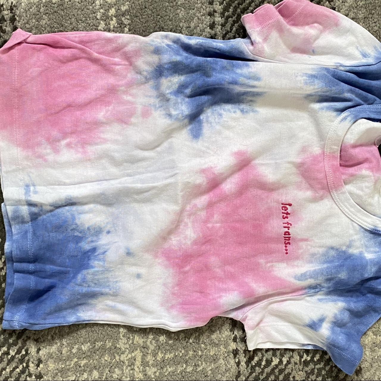 prettiest tie dye baby tee   worn once super... - Depop