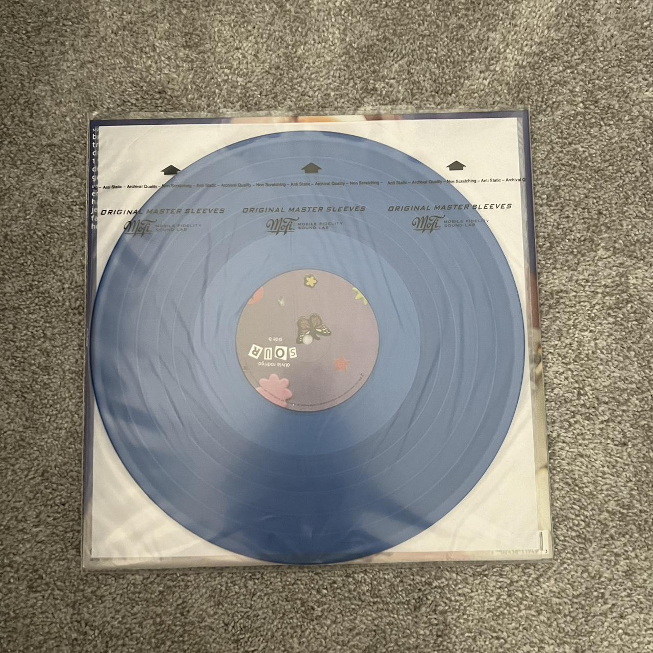 opened sour - olivia rodrigo vinyl (transparent blue - Depop