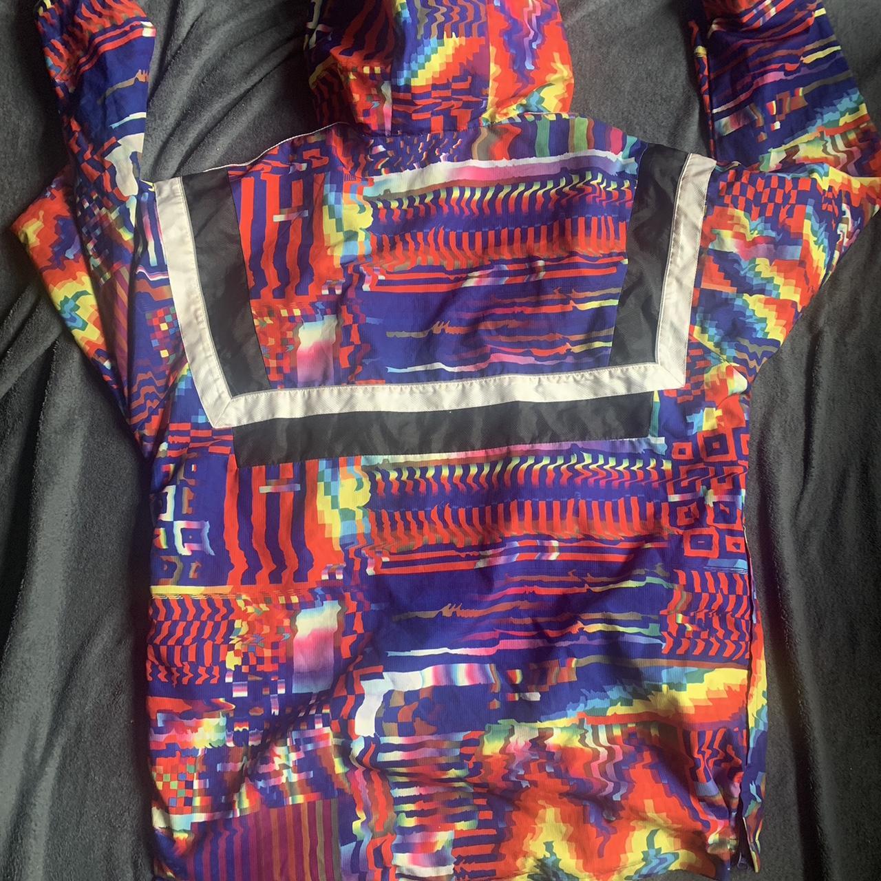 Adidas Br8 Windbreaker all over print over the head. Depop