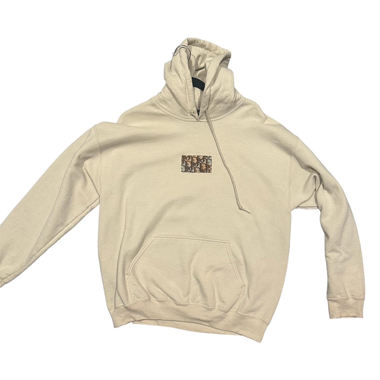 I Am Koko LA Dior Patch Taupe Hoodie Limited. Depop