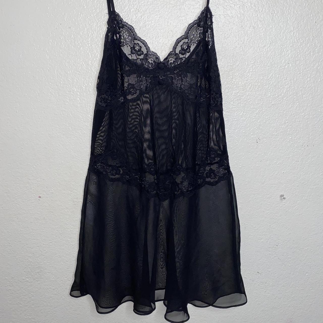 Lace & Mesh Slip 𝙲𝚘𝚗𝚍𝚒𝚝𝚒𝚘𝚗 Gently worn once for a... - Depop