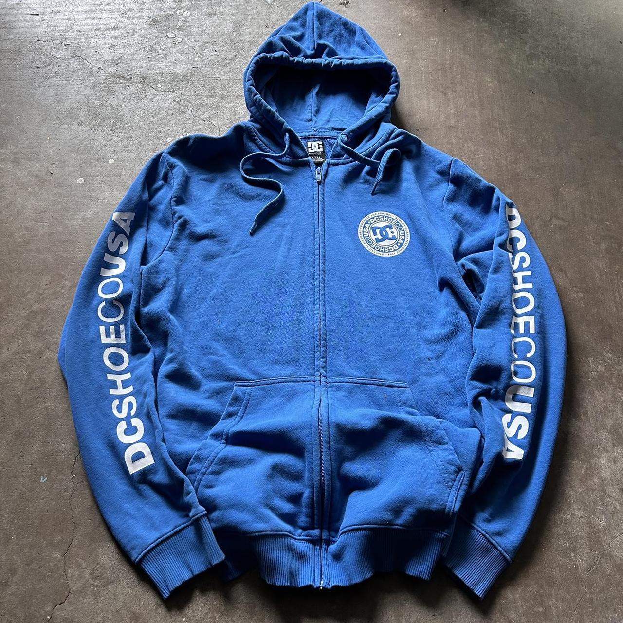 Vintage y2k DC hoodie Zip up hoodie skater style... - Depop