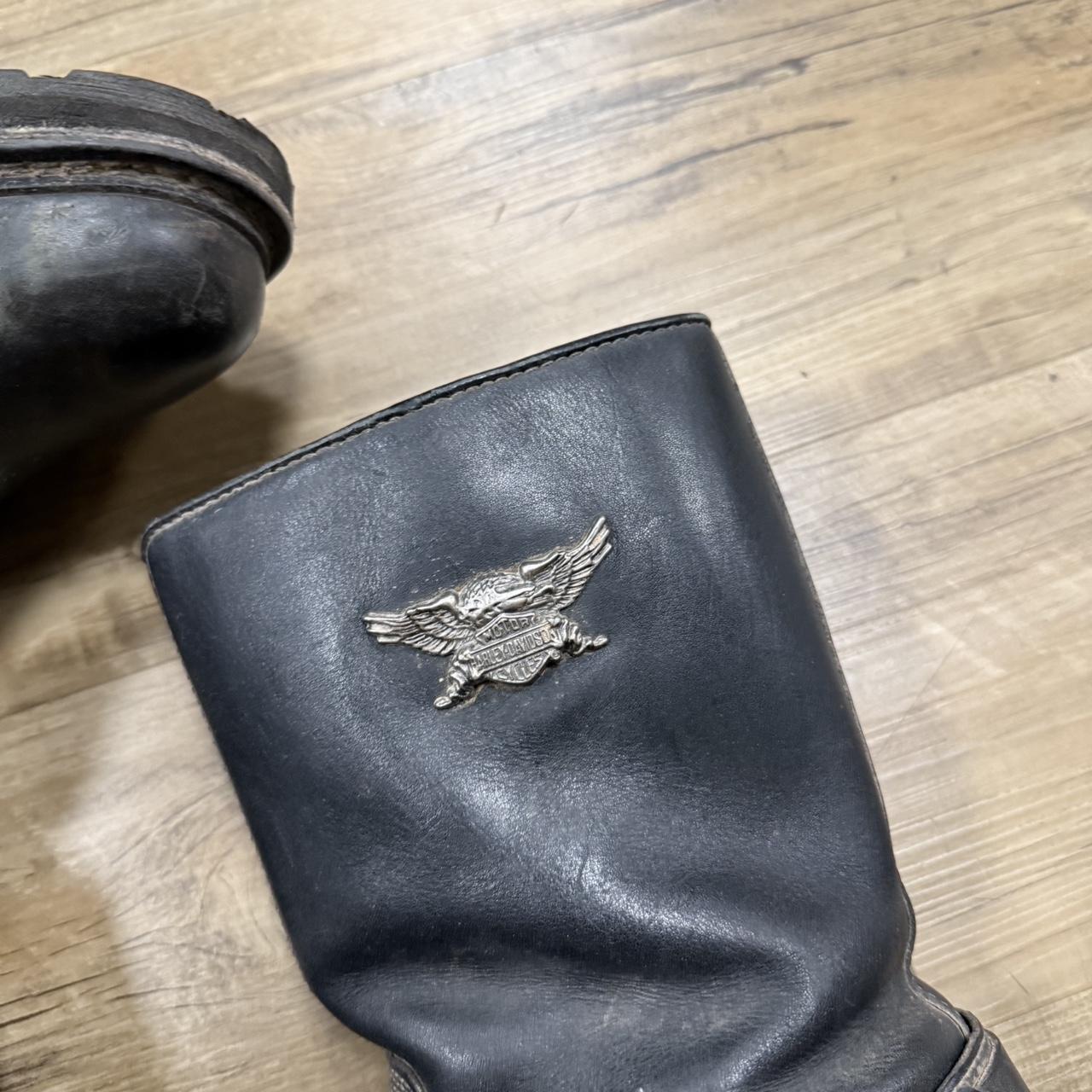 Vintage Harley Davidson Engine Boots Size 12... | Depop