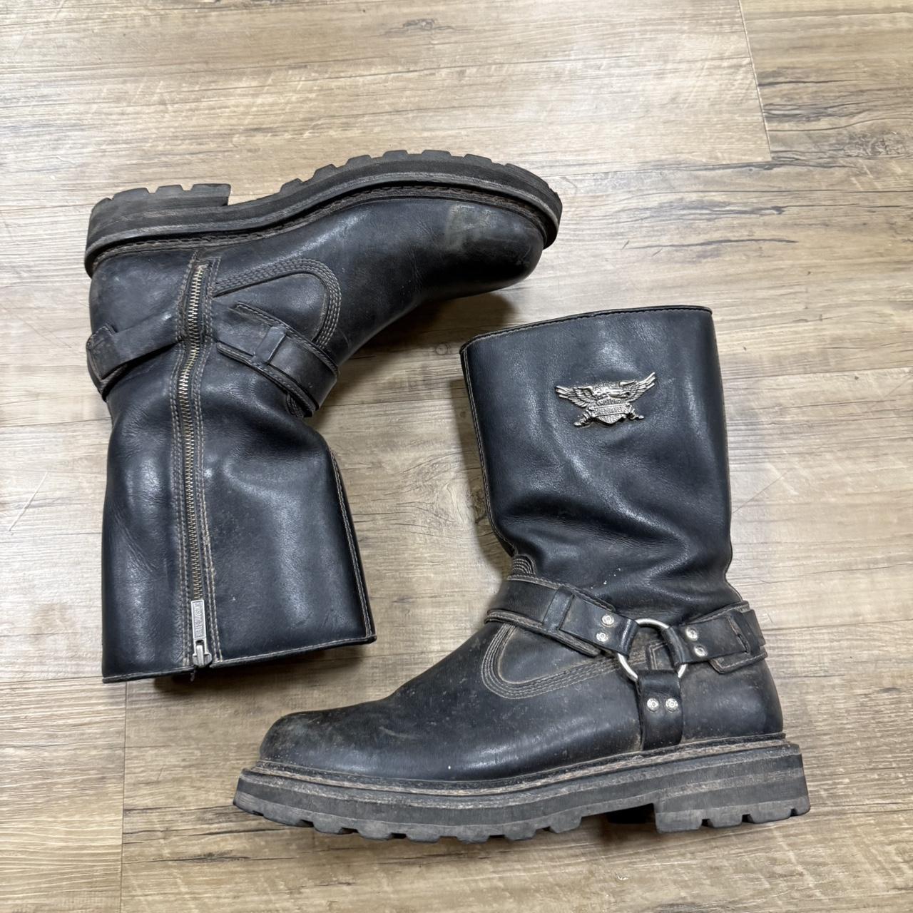 Vintage Harley Davidson Engine Boots Size 12... | Depop