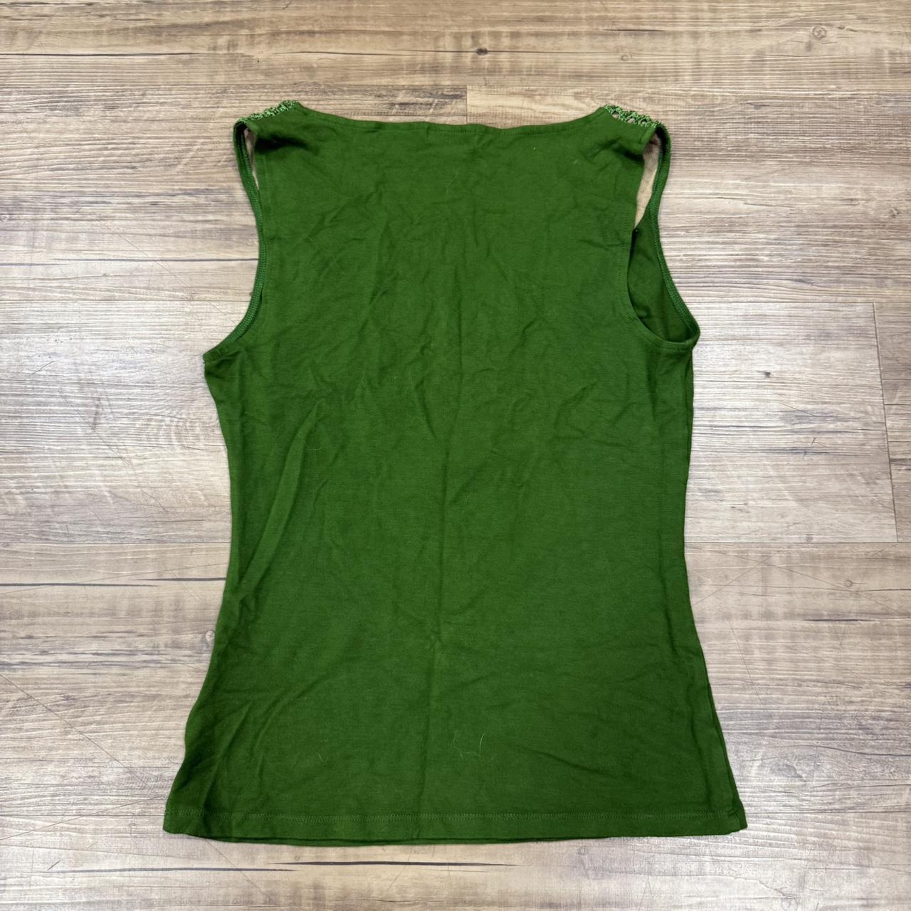 Cache Women's Blouse - Green - M – Y2K Cache Bead… - image 2