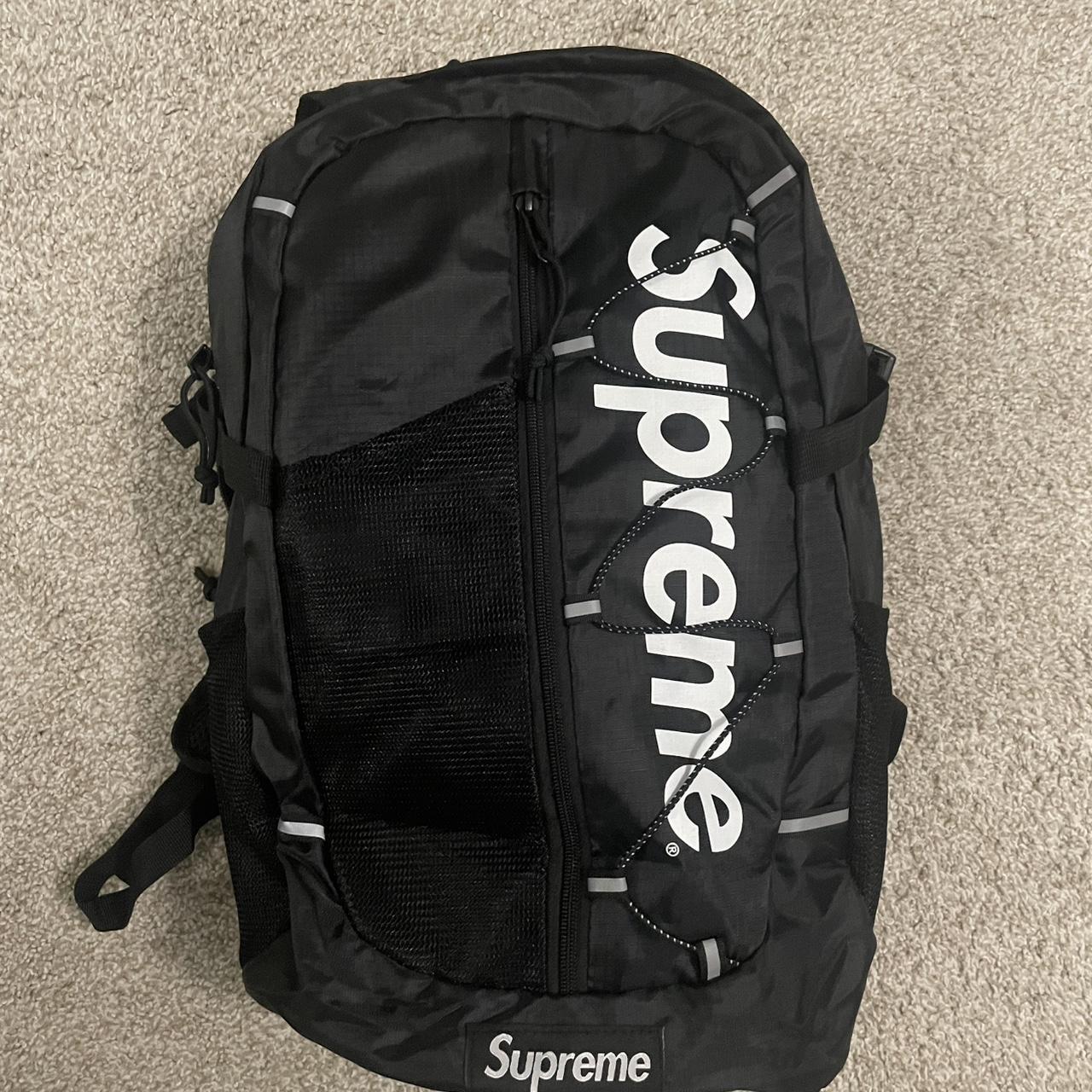 ss17 black supreme backpack Brand New Selling for a... Depop