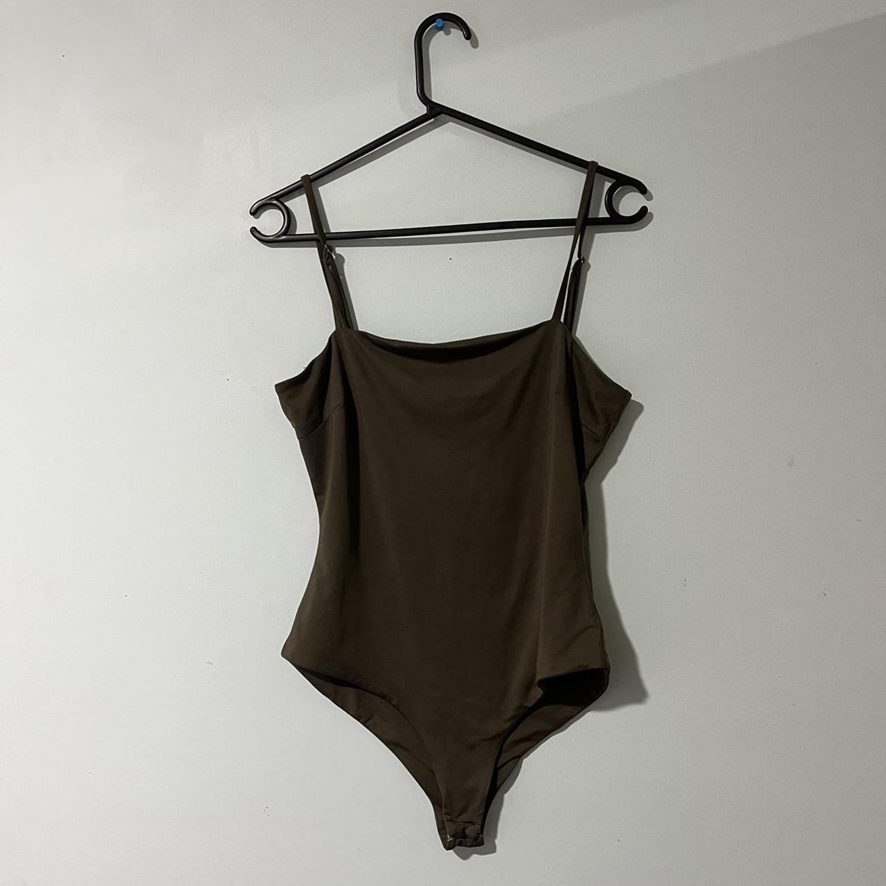 KHAKI GREEN BODYSUIT ️ Size 12 stretchy and comfy... - Depop