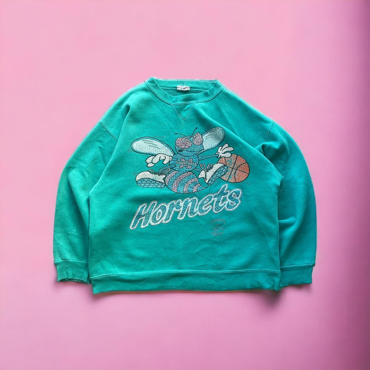 Vintage 90s Charlotte Hornets Sweatshirt Jumper Crewneck 