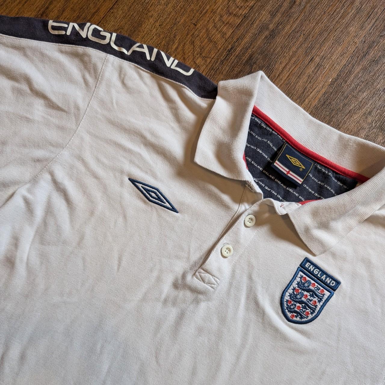 Vintage umbro England polo shirt Large mens Depop