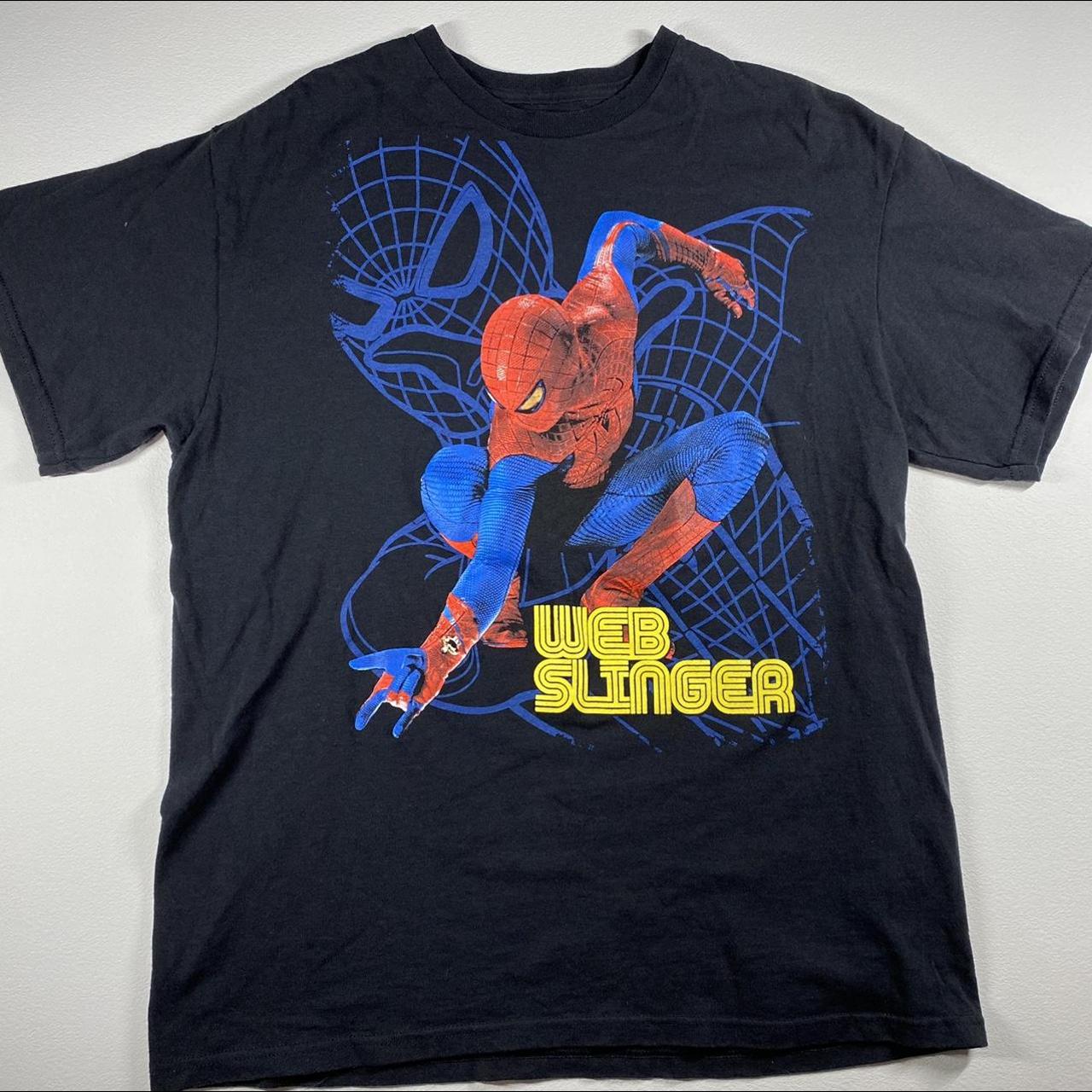 The Amazing Spider-man Web Slinger T-shirt Mens Size - Depop