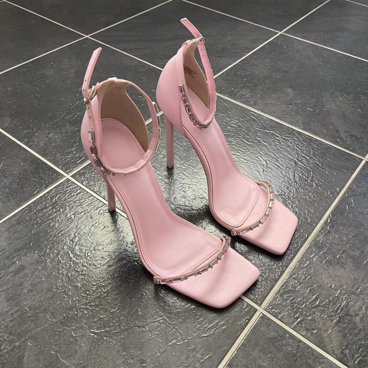 asos pink heels