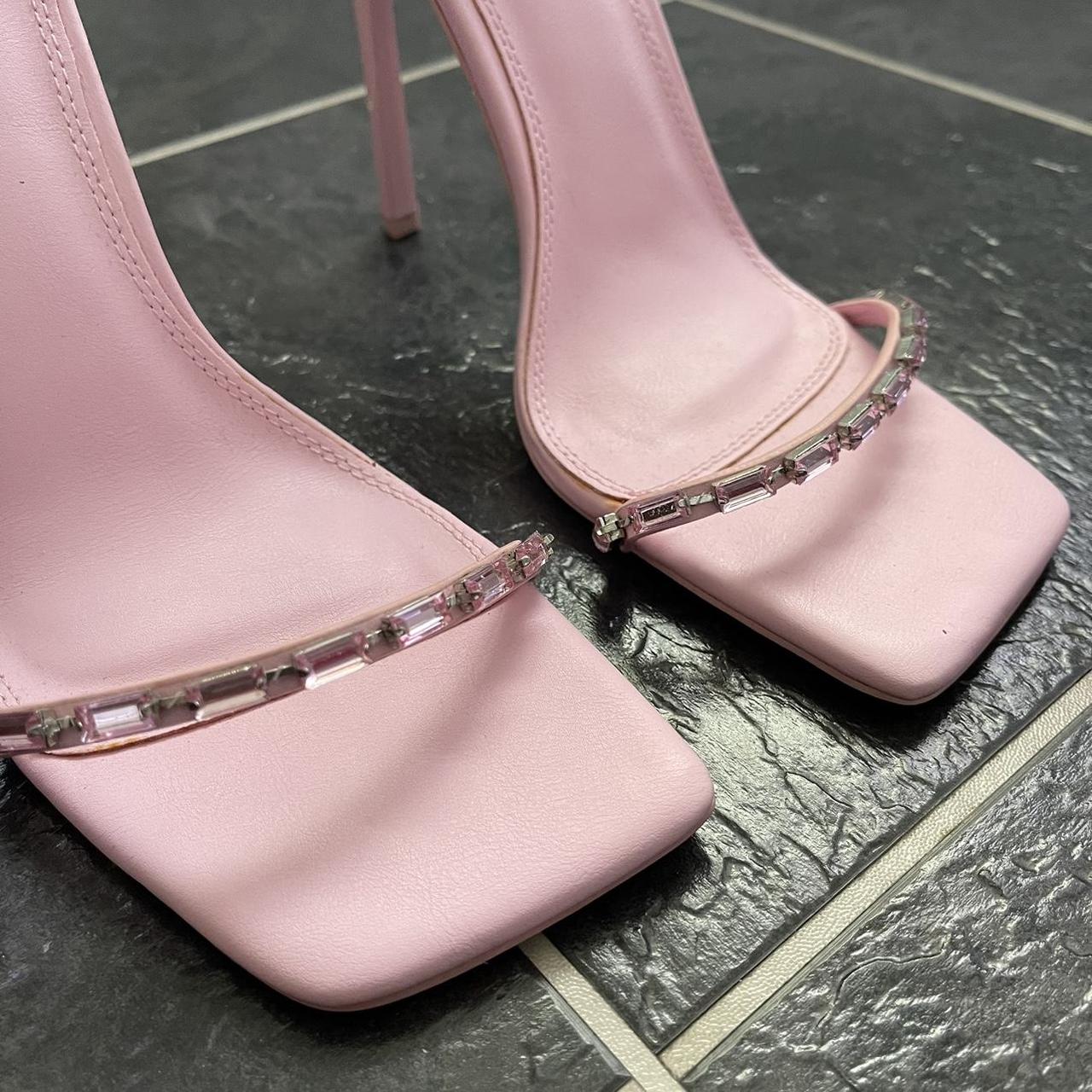 asos pink shoes heels