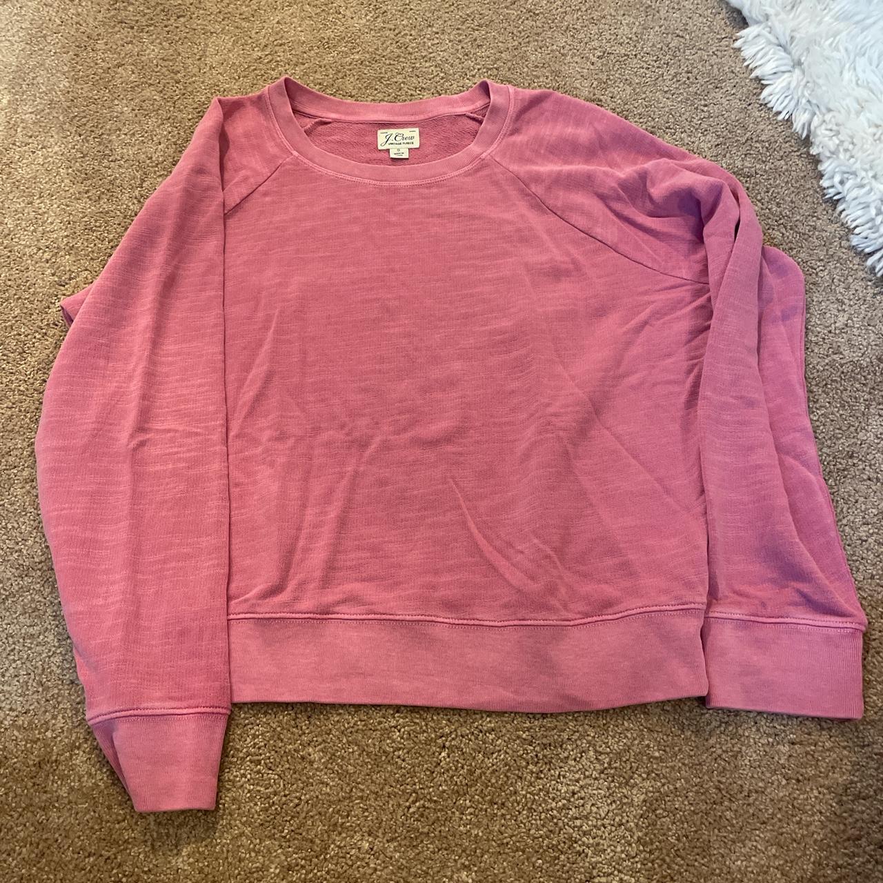 J crew pink cheap sweatshirt