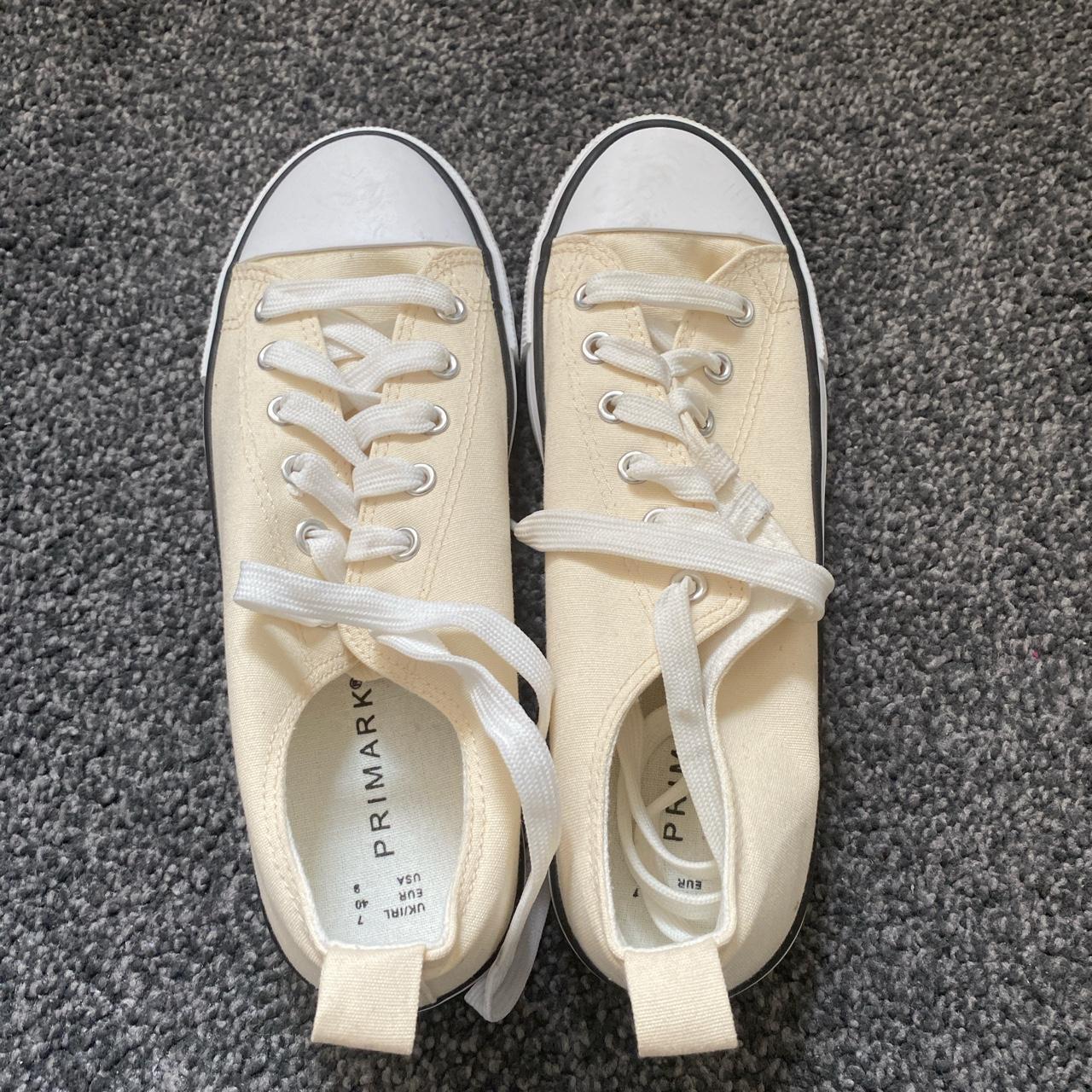 pastel yellow converse style pumps -brand new,... - Depop