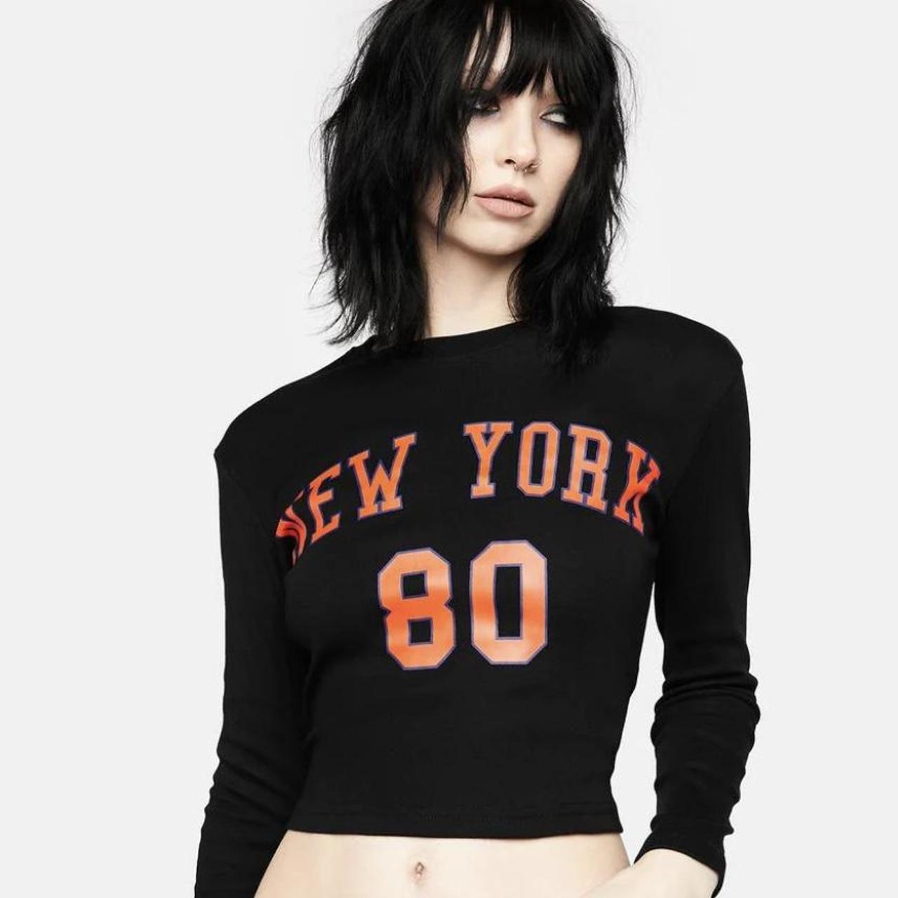 Slay Black Long Sleeve Crop Top, Crop Top, Woman, Crop Tops for