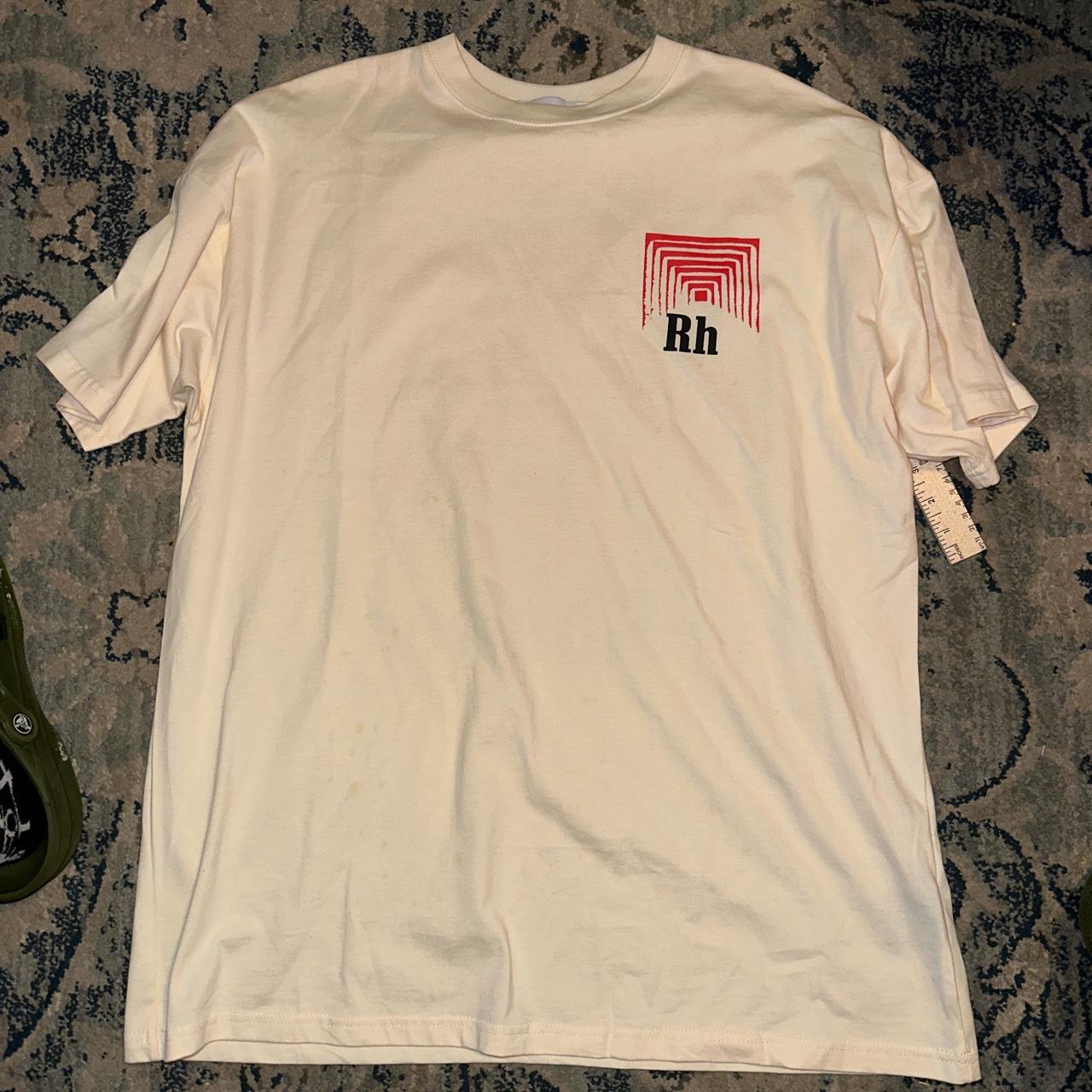 Rhude graphic tee shirt Size Large Lite stains,... - Depop