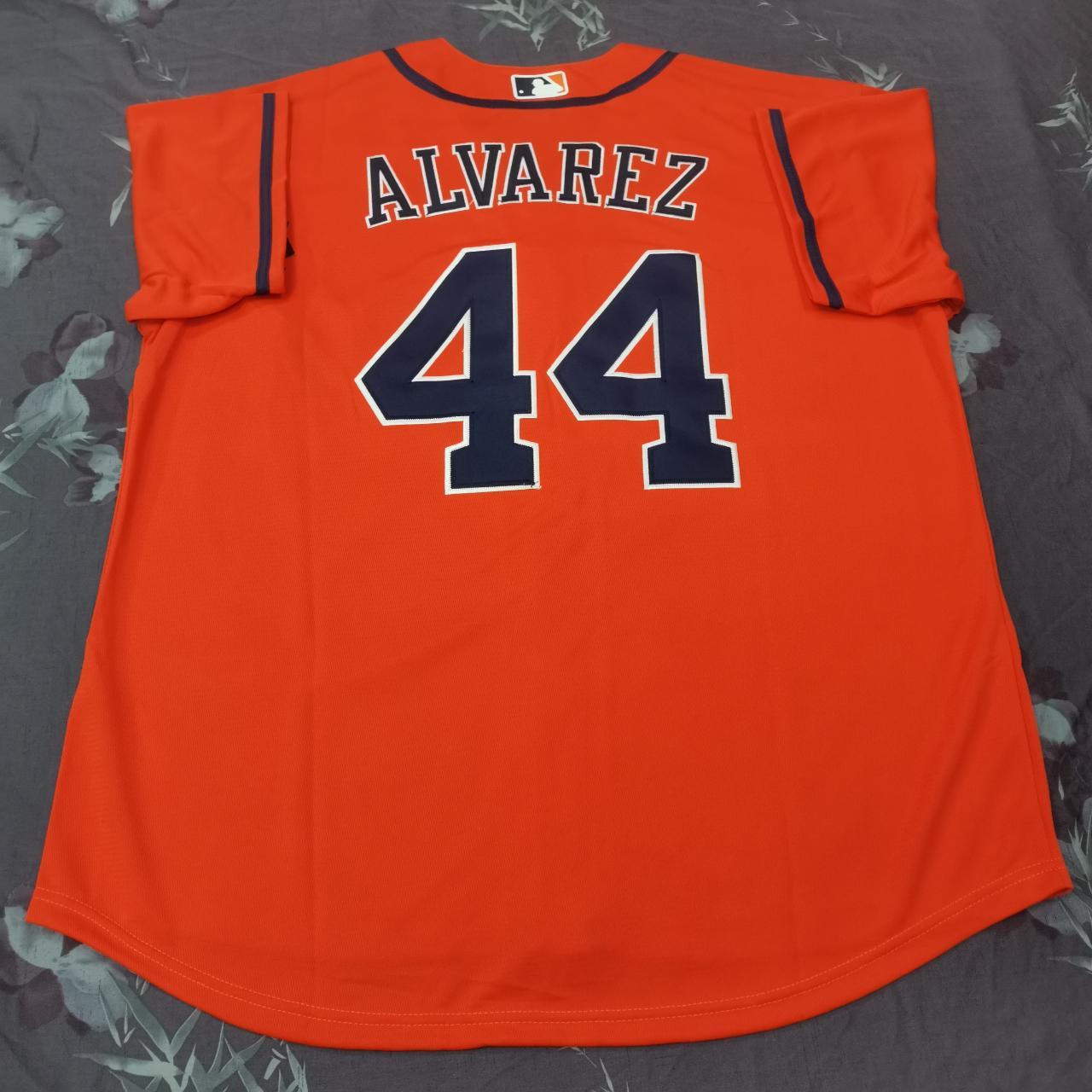 Nike Men's Houston Astros Yordan Alvarez #44 Orange T-Shirt