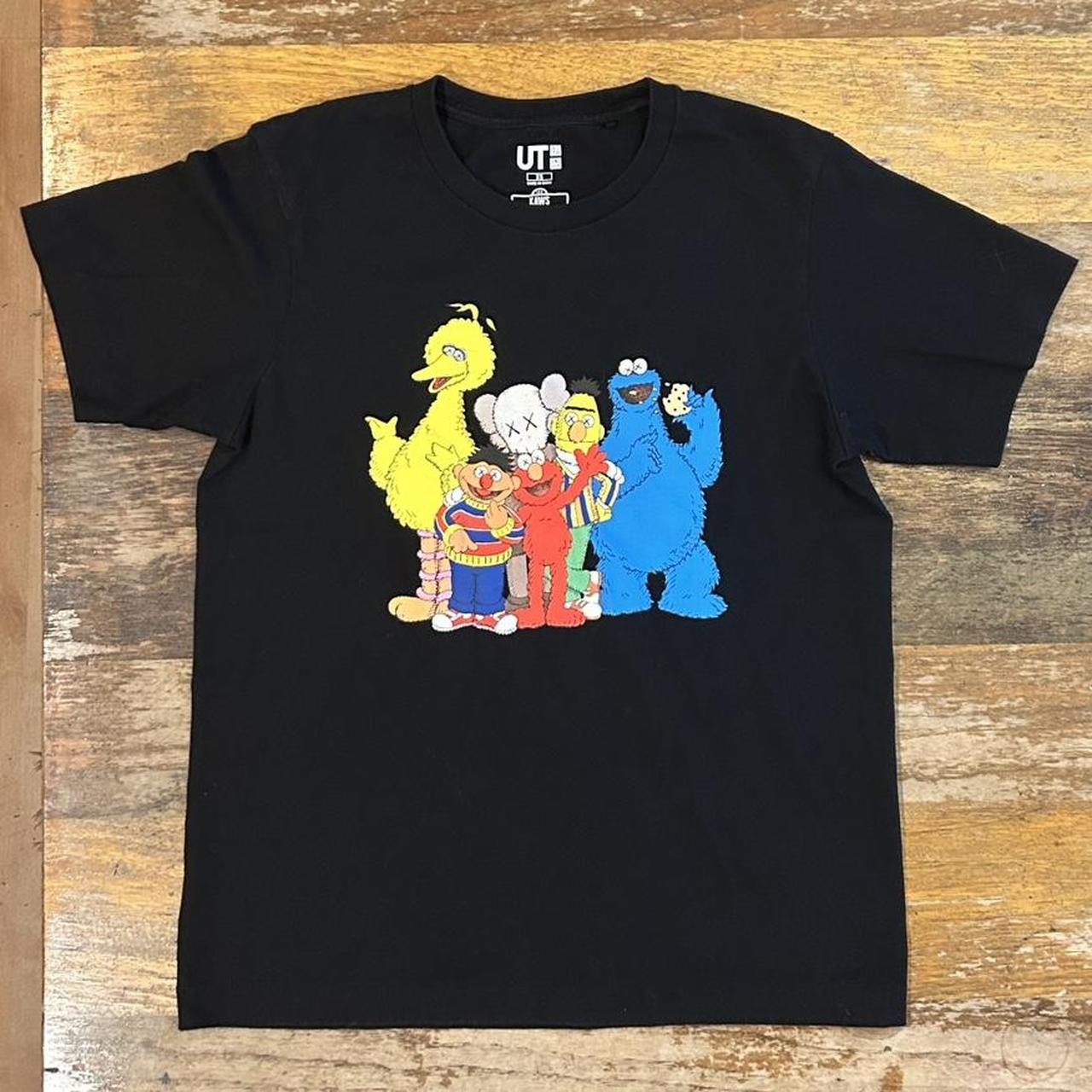 Uniqlo x Kaws X Sesame Street t shirt. Size... - Depop