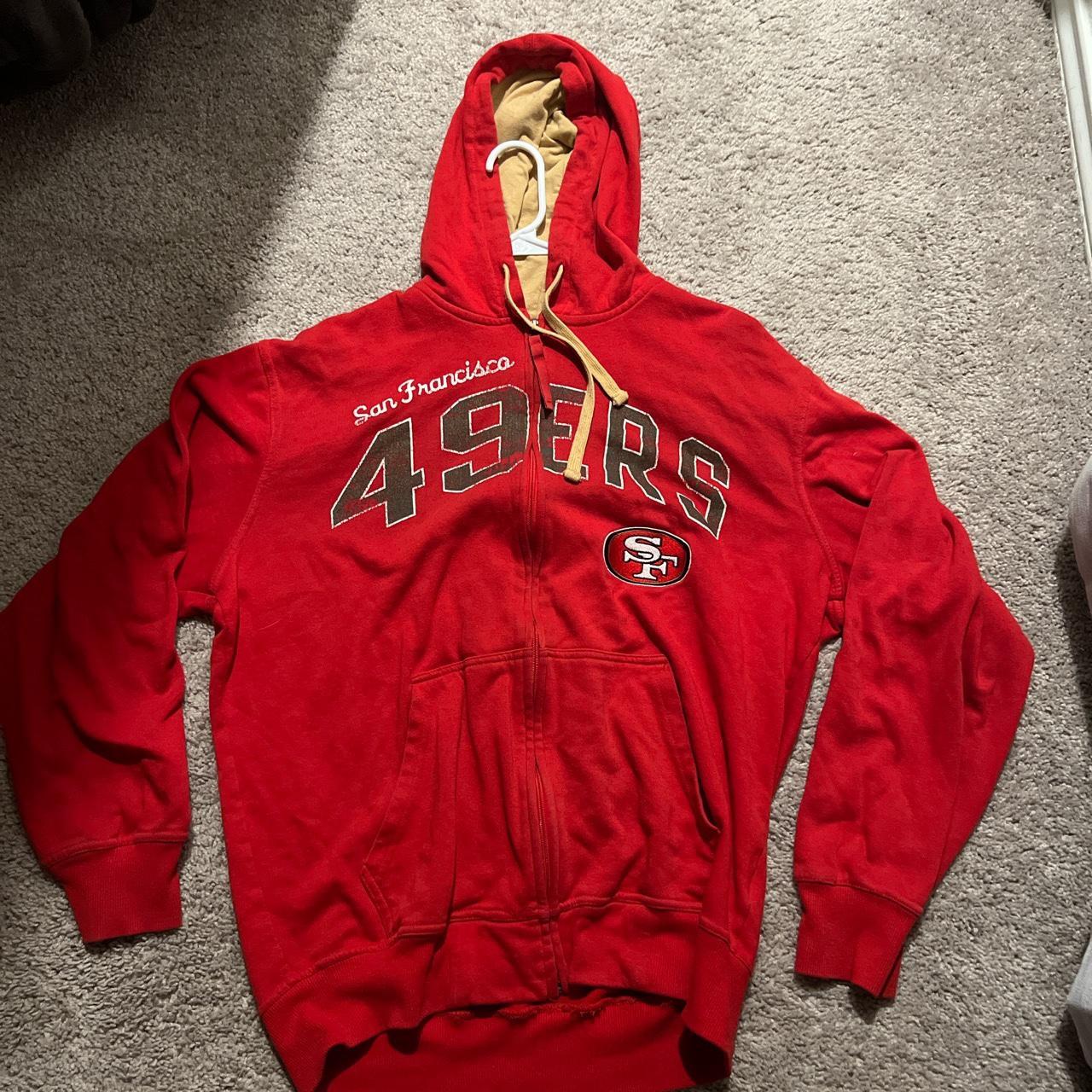 Official NFL 49er Zip up Hoodie - Men’s Large - Nice... - Depop