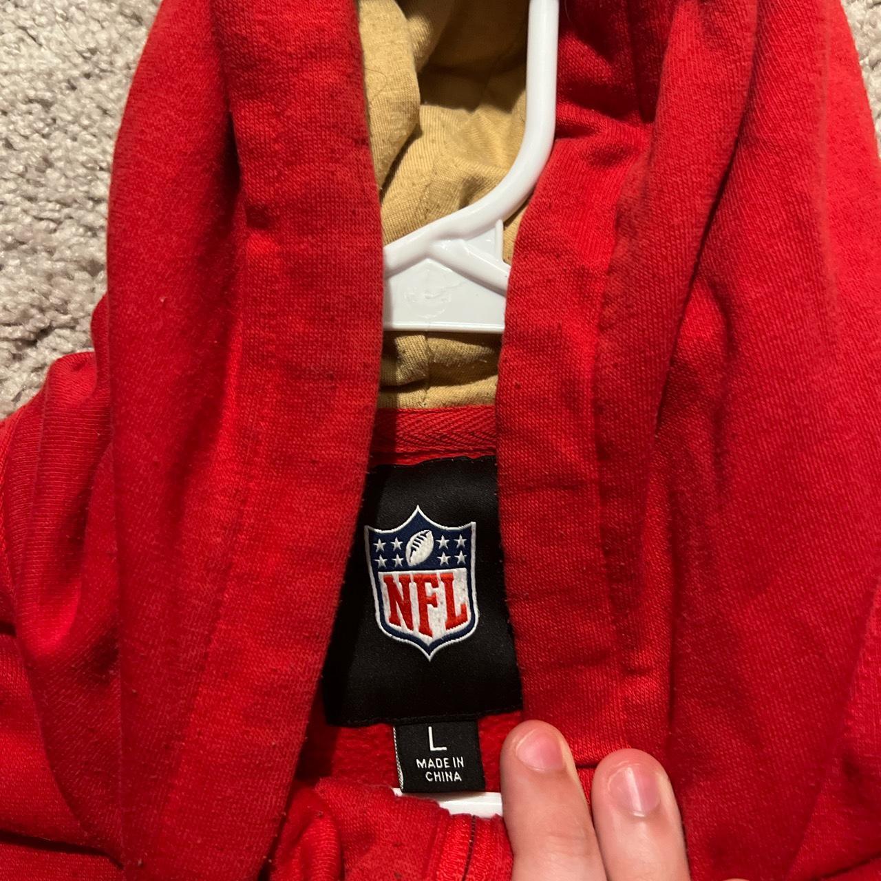 Official NFL 49er Zip up Hoodie - Men’s Large - Nice... - Depop