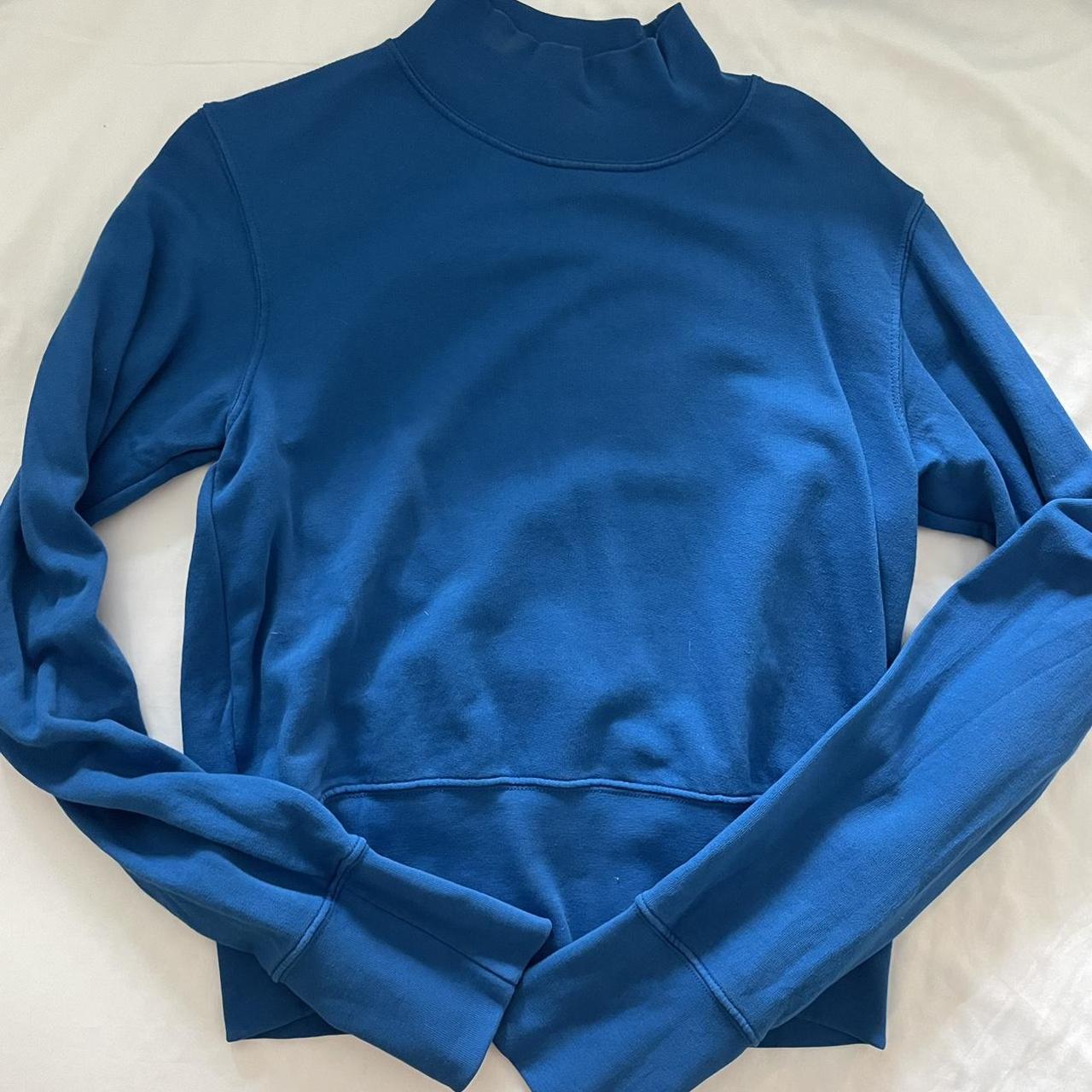 Cotton Citizen Women's Blue Sweatshirt | Depop