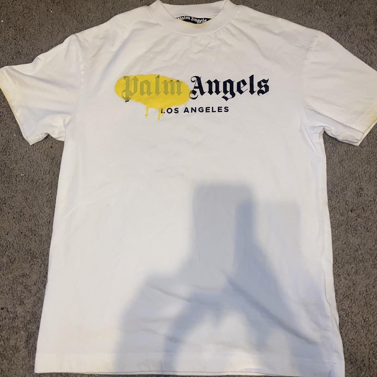 PALM ANGELS, Yellow Men's T-shirt