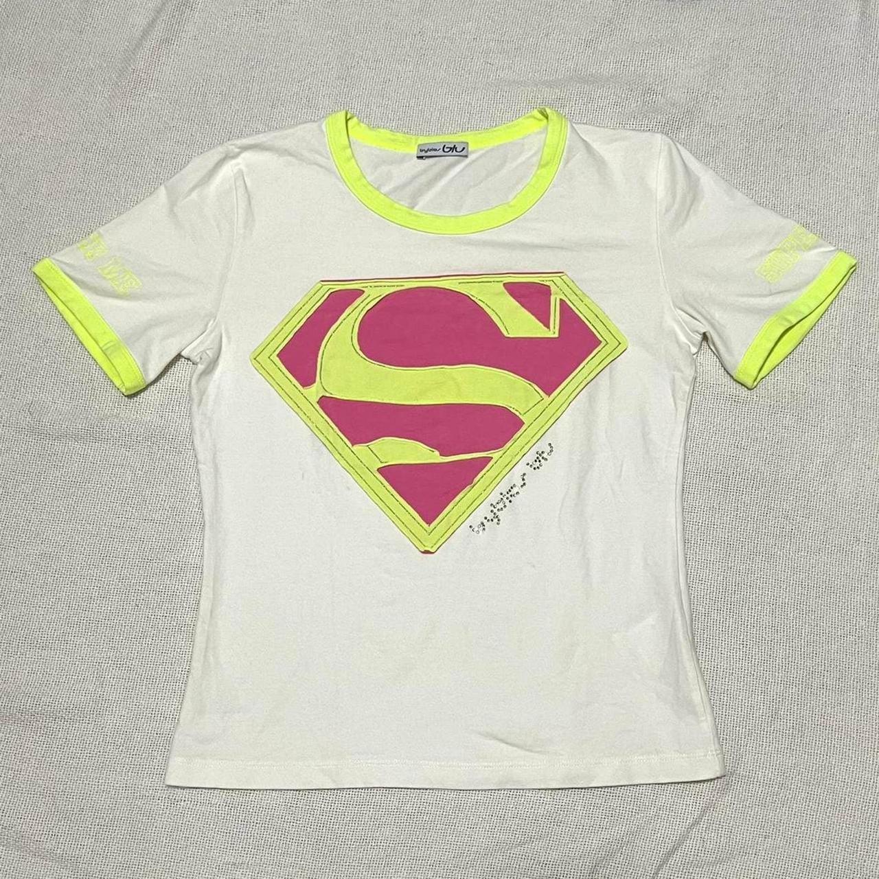 Superman Logo Jersey Baby Tee