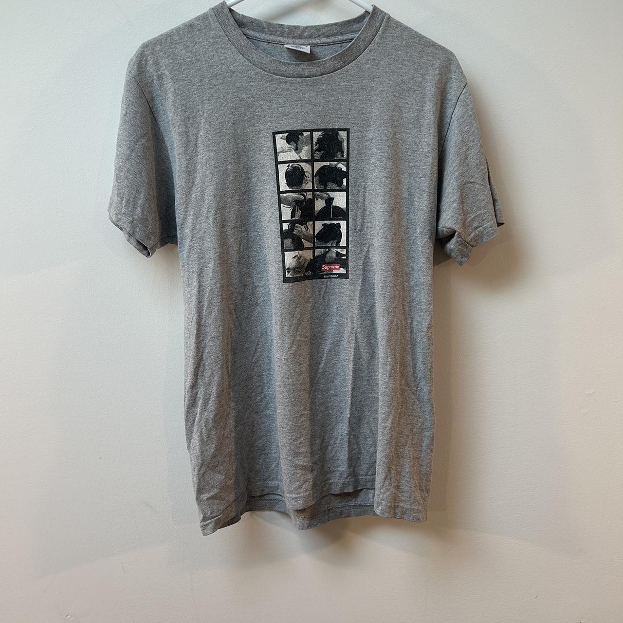 Supreme shop tee discount grey