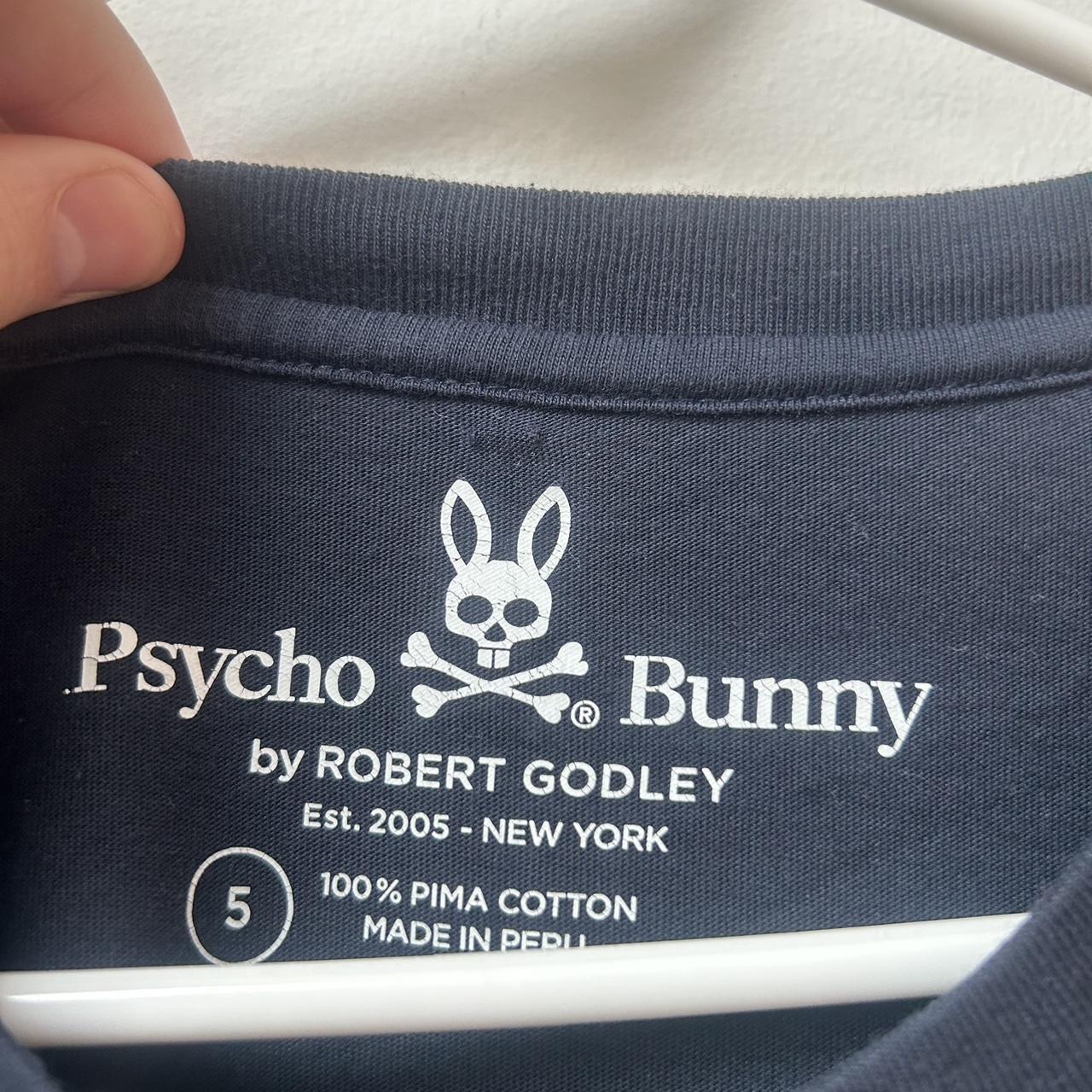 Psycho Bunny Men's Navy and Blue T-shirt (3)