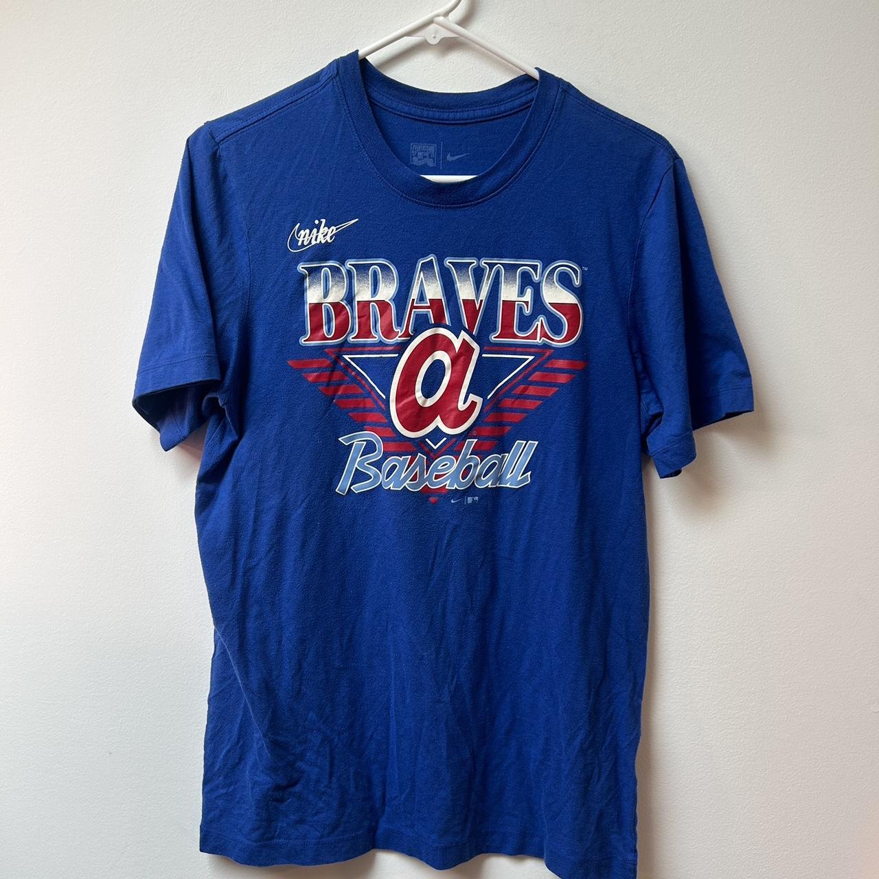 Atlanta Braves Nike Dri-Fit Short Sleeve Shirt Men's - Depop