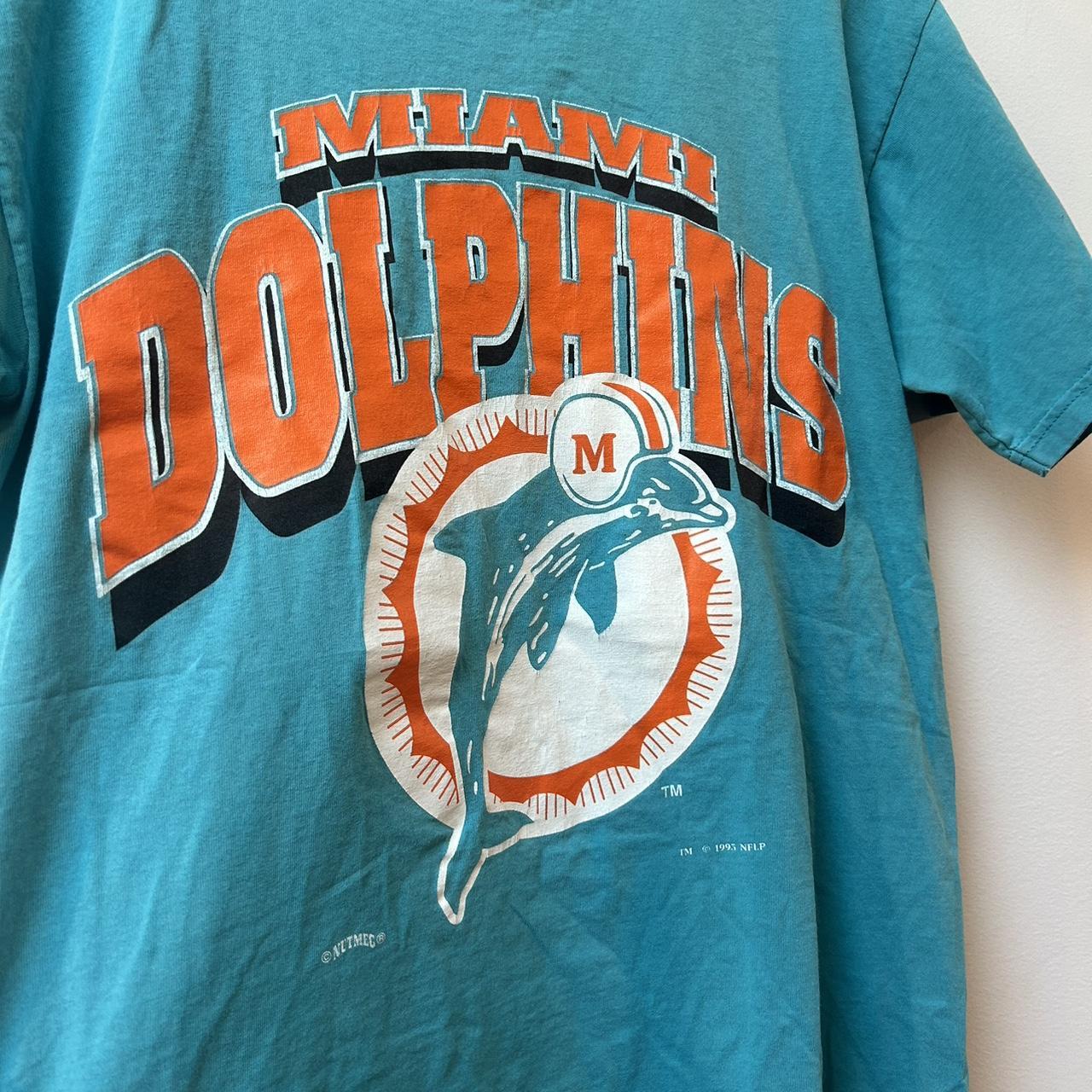 Vintage 1995 Miami Dolphins Sweatshirt Size - Depop