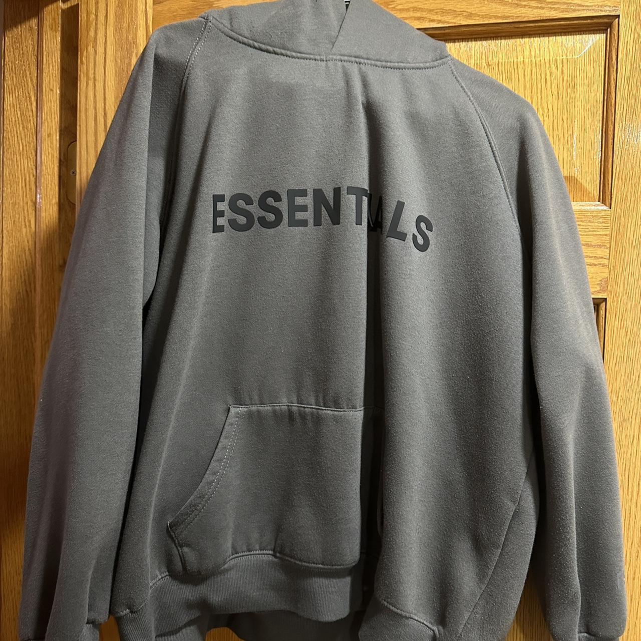 Essentials Hoodie MESSAGE BEFORE Tagged as XL but... - Depop