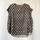 M.m.lafleur women's preloved grey and brown boho preppy minimalist blouse