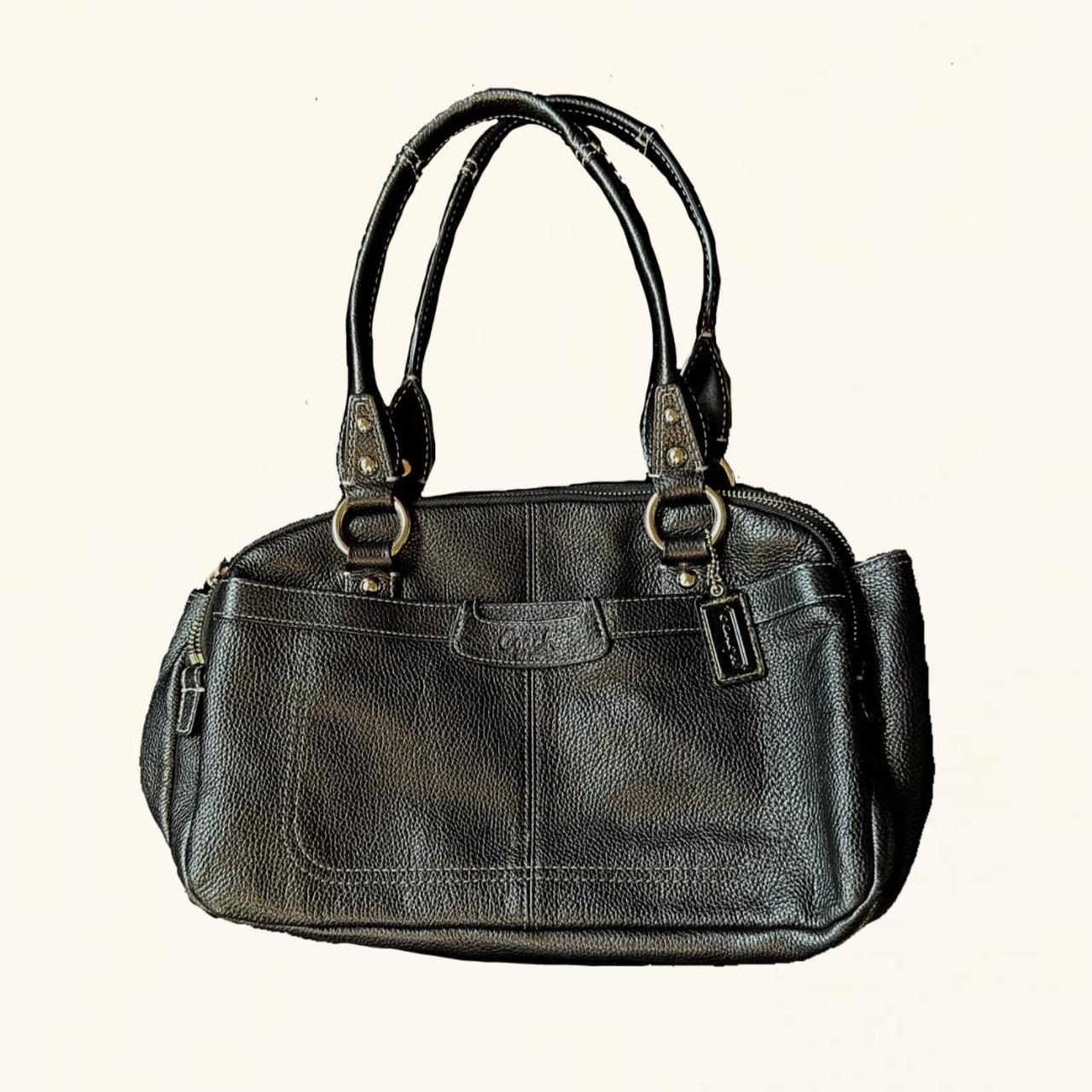vintage coach shoulder bag. black with buckle. great - Depop