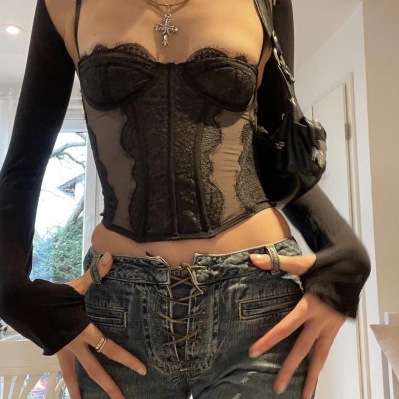 Top/Corset Urban Outfitters Silk Preto, Blusa Feminina Urban Outfitters  Usado 82789404