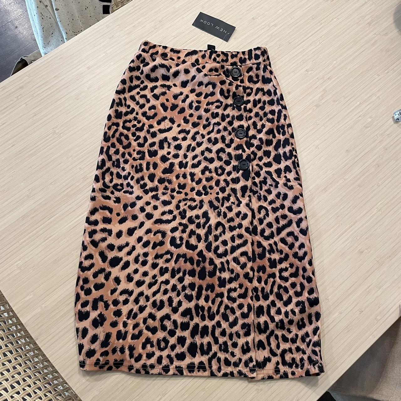 New look leopard skirt brand new with tags size 2 - Depop