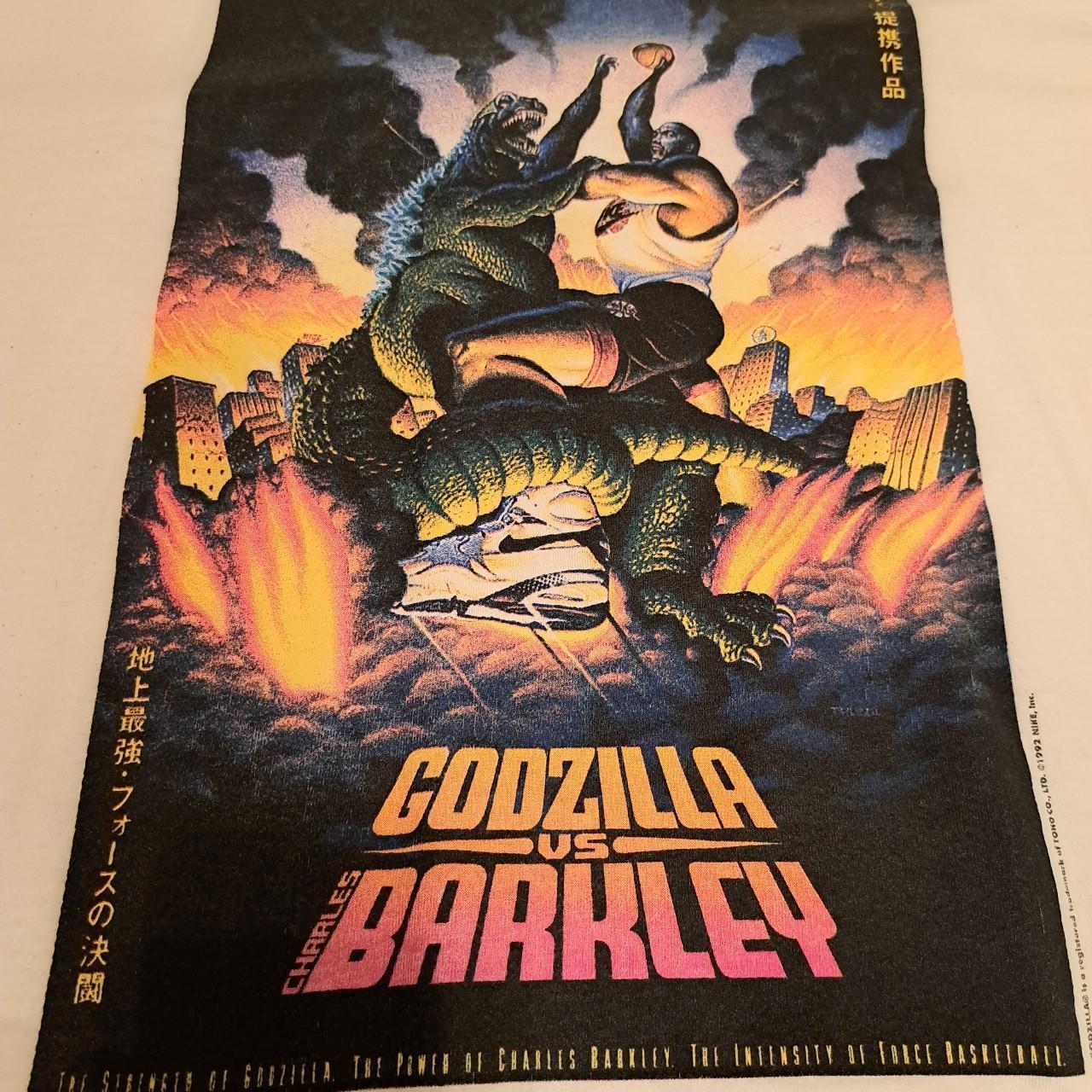 Godzilla Vs. Charles Barkley Poster T Shirts, Hoodies, Sweatshirts & Merch