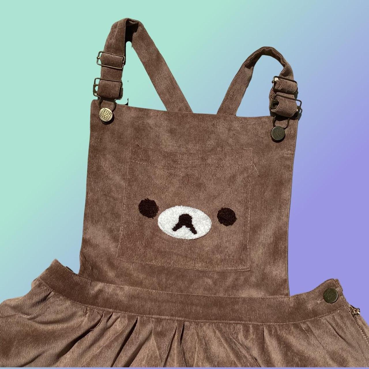 offbrand rilakkuma pinafore overalls dress ☆ it’s a... Depop