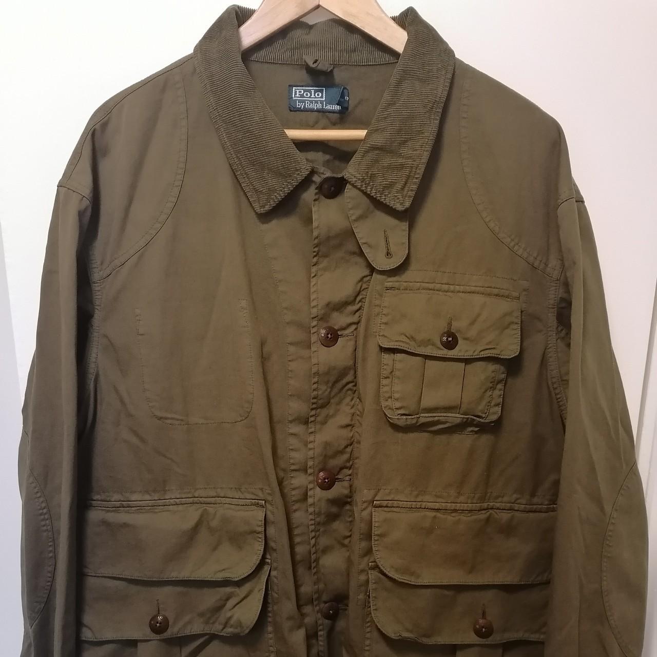 Ralph Lauren hunting jacket in olive green. Vintage... - Depop