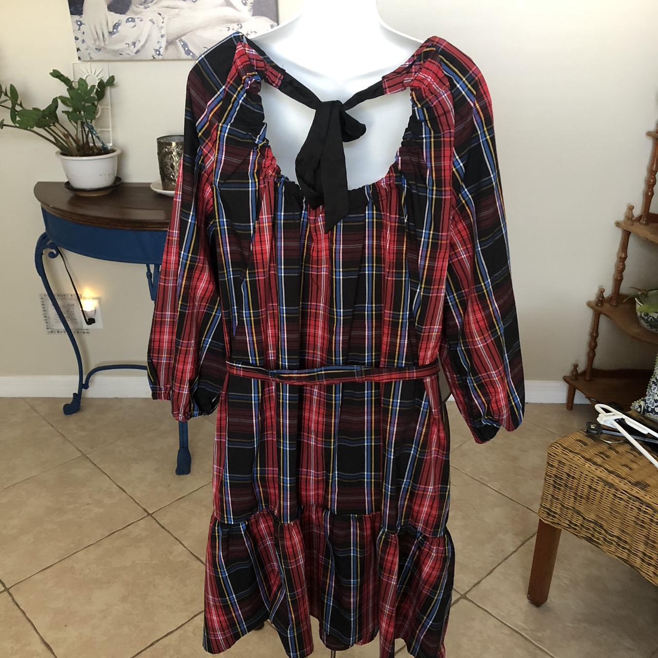 NWOT Draper James RSVP Plaid Dress Size: 1X Depop