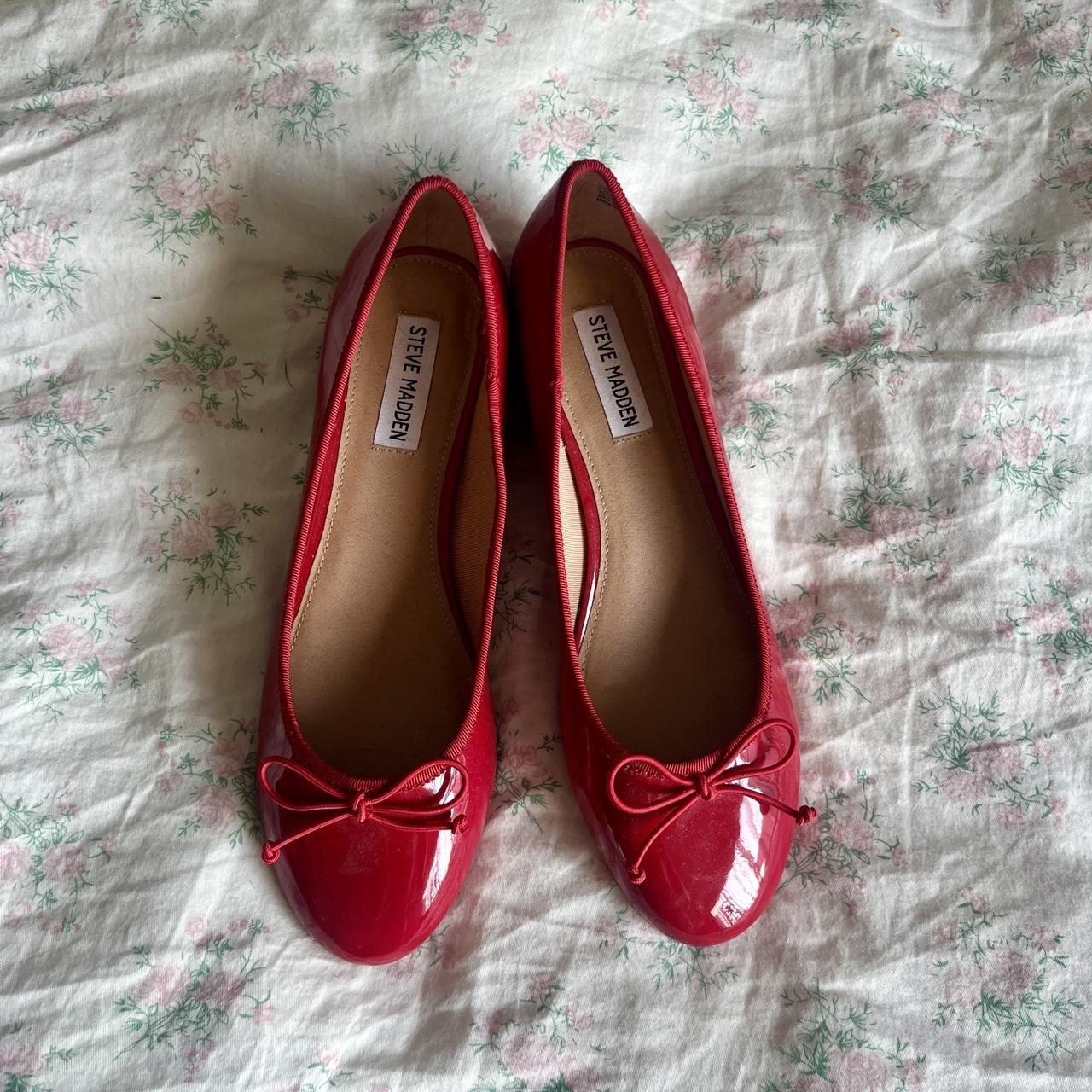 Steve Madden red kitten heels I got for Depop - Main Image