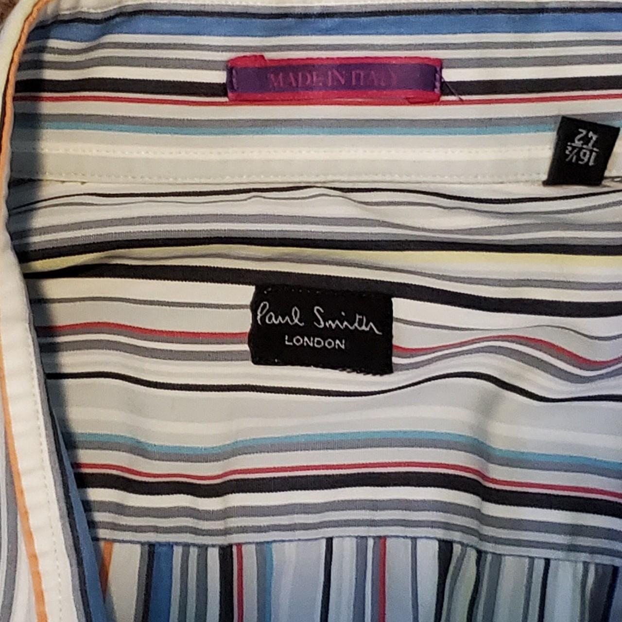 -PAUL SMITH LONDON MULTI COLOR STRIPED SHIRT -FITS... - Depop