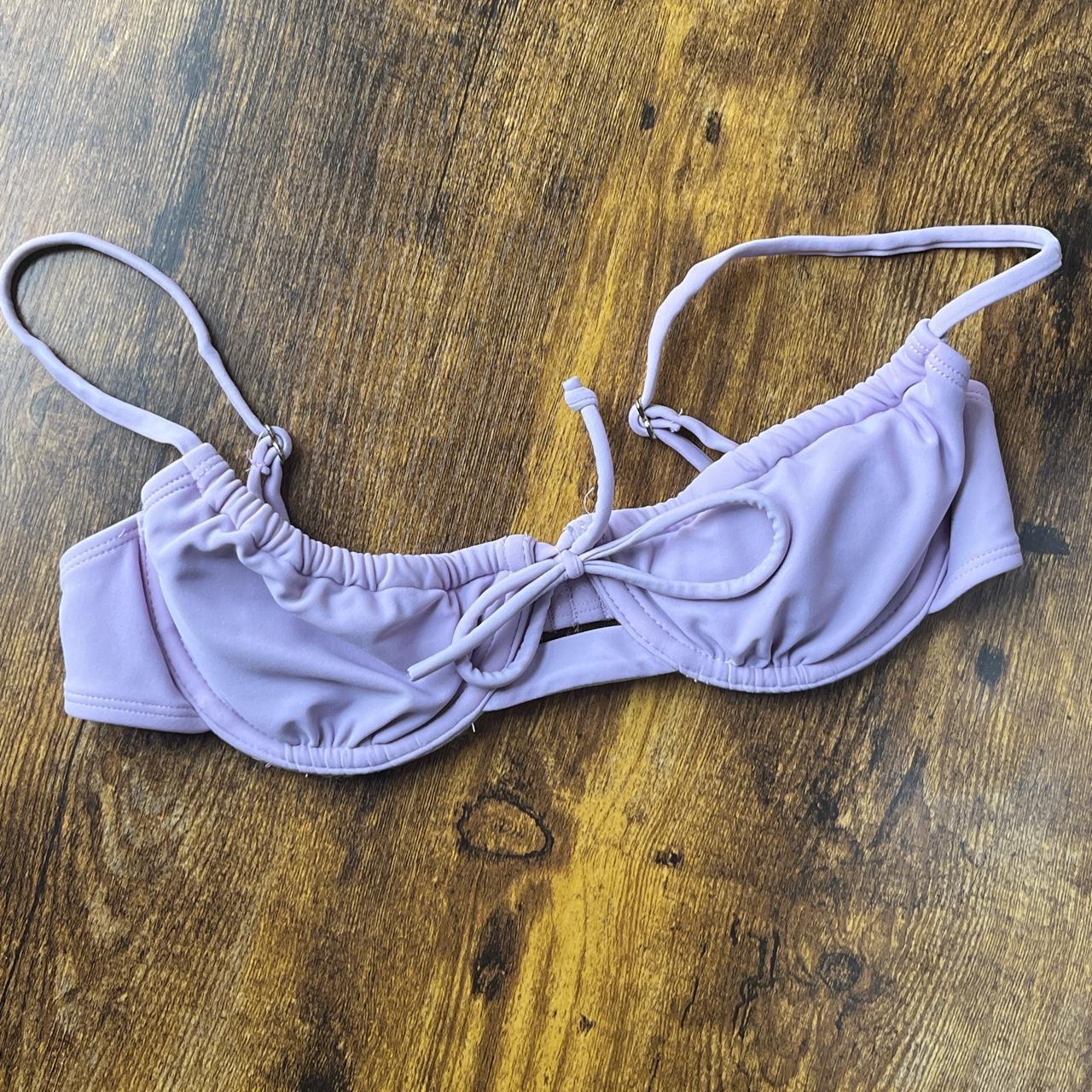Lilac size Small balconette bra. adjustable straps