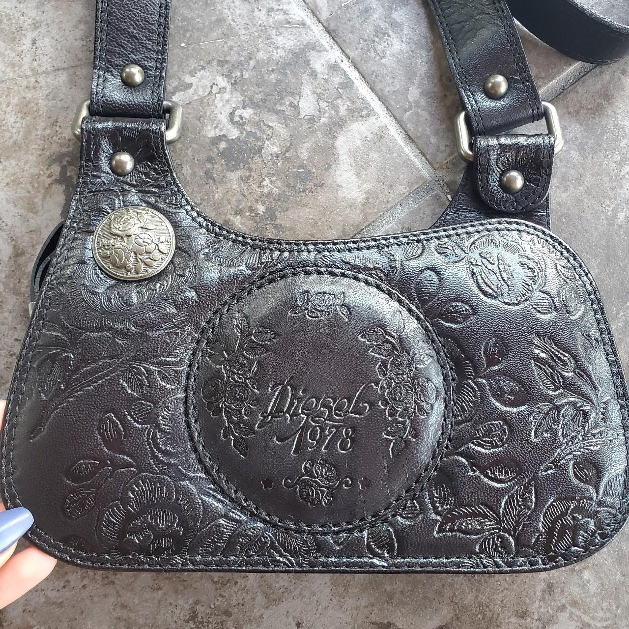 Vintage DIESEL leather crossbody bag Incredible | Depop