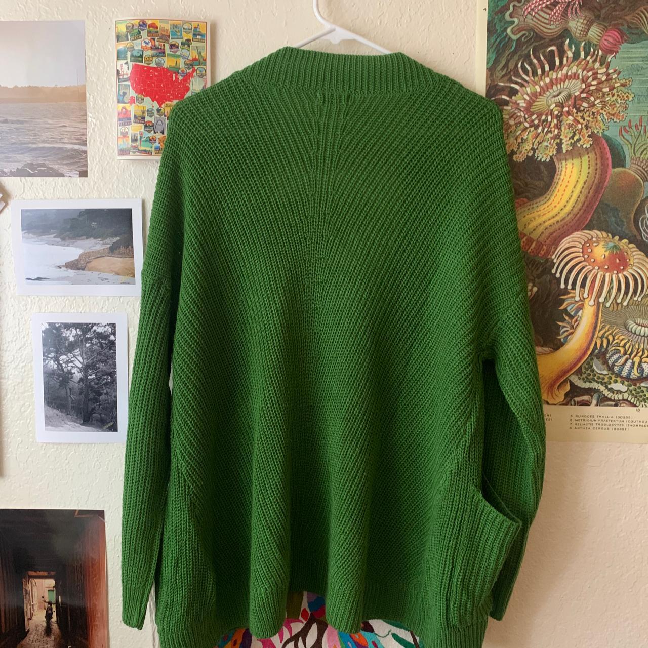 Stradivarius Green Knit Cardigan Size... - Depop