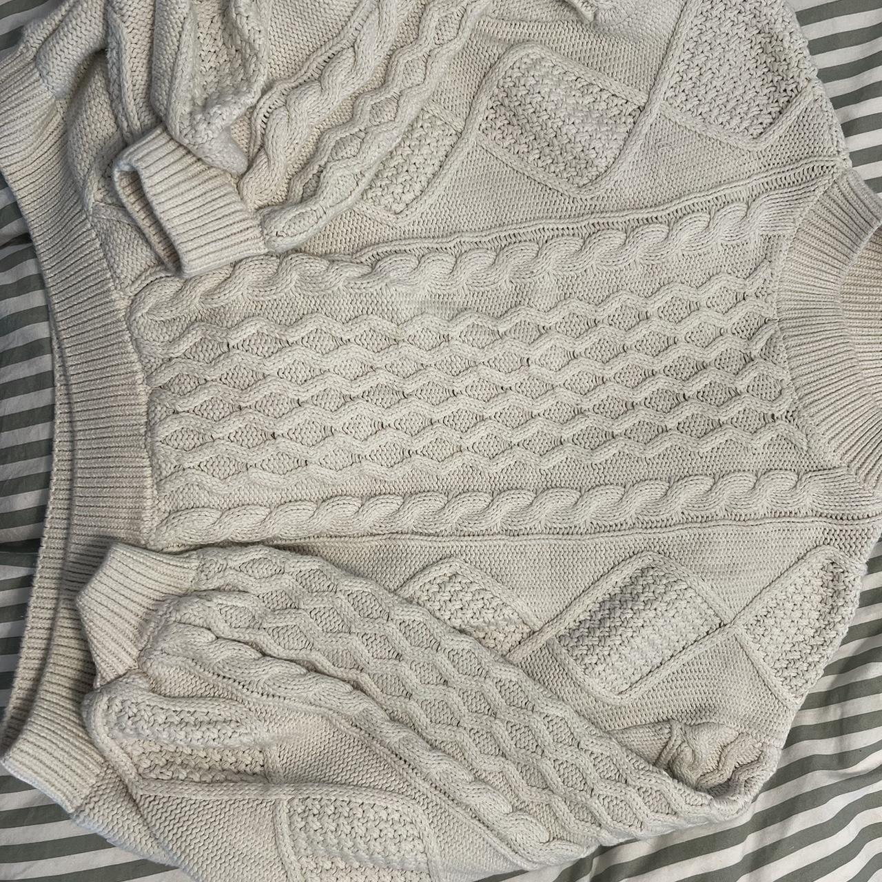 The perfect Rory Gilmore cable knit sweater by... - Depop