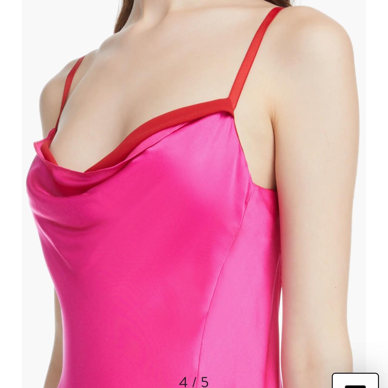 Acne Studios サテンラッフスカト AF0423 COX NWT Acne Studios Dasa Layered Cowl Neck Satin | Depop