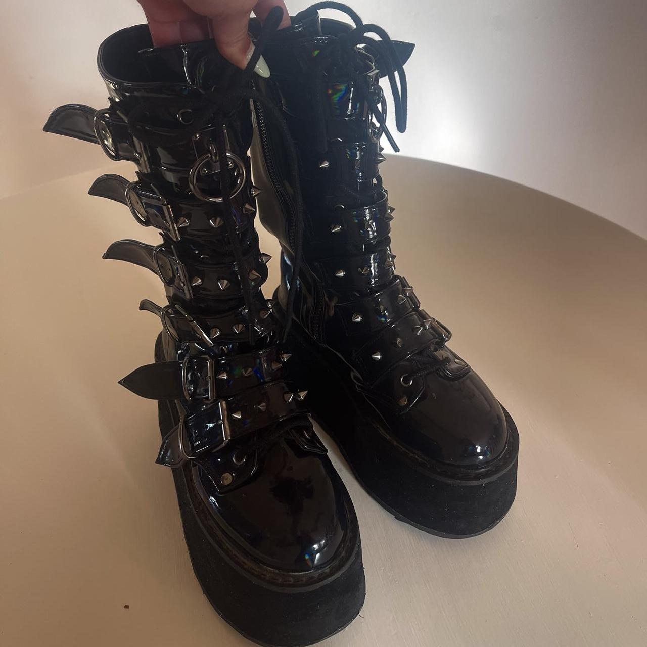 demonia velvet boots